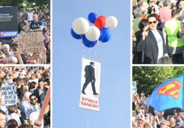 “Vuçiç ik!”/ Mijëra serbë mbushin rrugët e Beogradit, kërkojnë largimin&hellip;