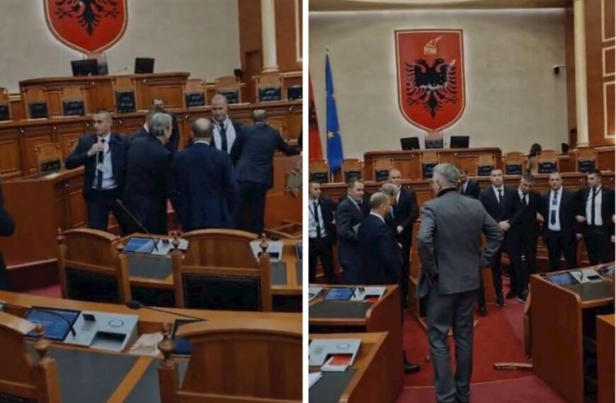 Përplasja mes deputetëve dhe Gardës në Parlament, Berishën&hellip;